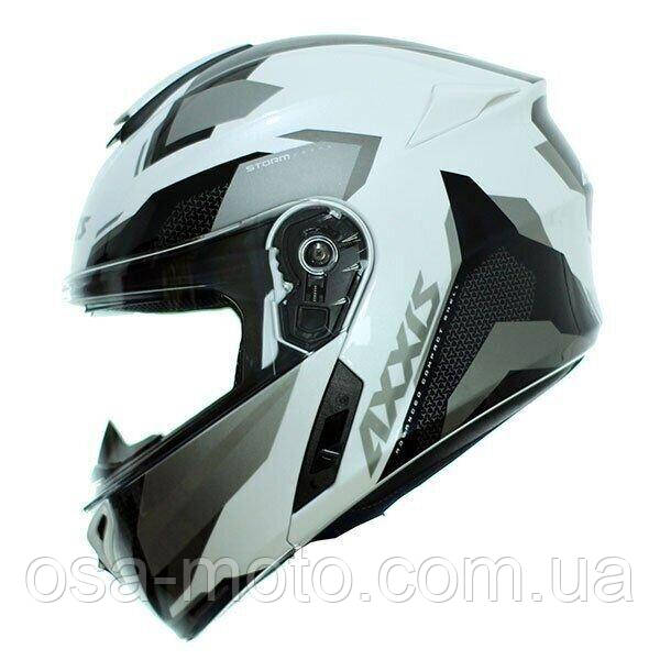 Мотошолом AXXIS STORM SV DRONE GLOSS PEARL GREY S