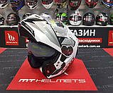 Мотошолом AXXIS STORM SV DRONE GLOSS PEARL GREY S, фото 11