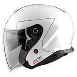 Мотошолом AXXIS MIRAGE SV Solid A0 Gloss White M, фото 2