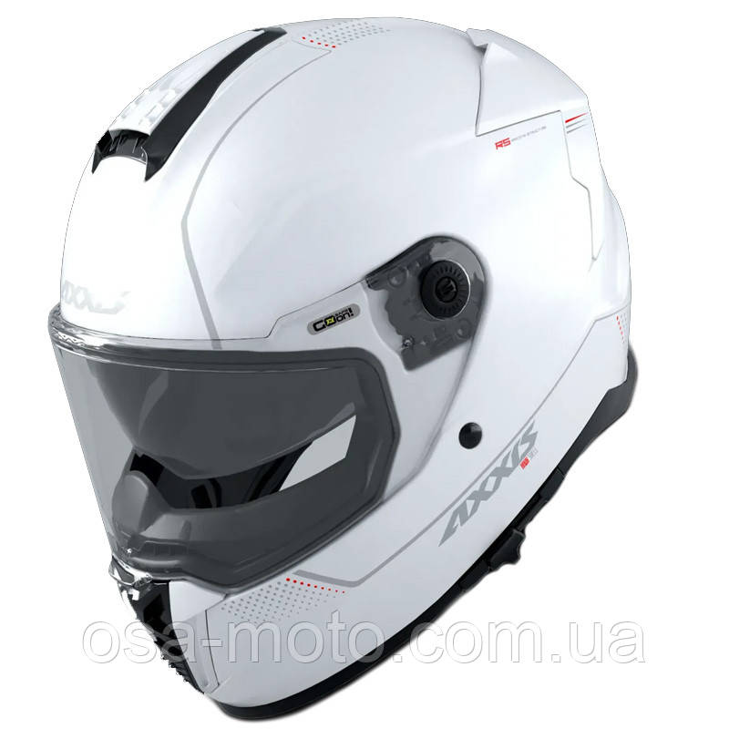 Мотошолом AXXIS HAWK SV Solid A0 Gloss White XS