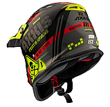 Мотошолом підлітковий AXXIS Wolverine B5 Gloss Red L, фото 3