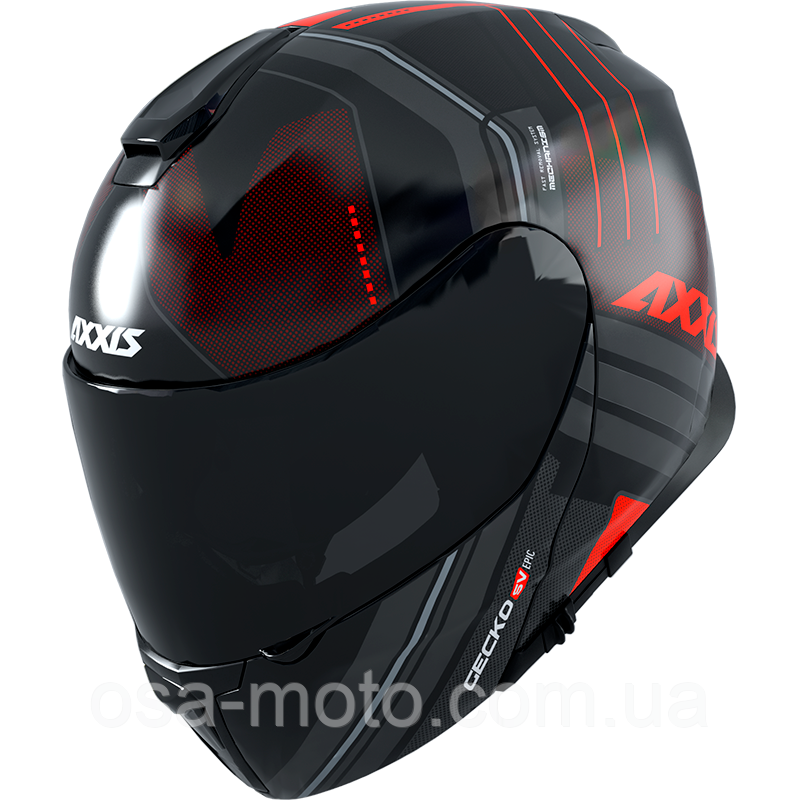 Мотошолом AXXIS GECKO EPIC B5 Matt Red XS