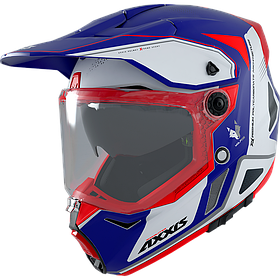 Мотошолом AXXIS WOLF DS Roadrunner C7 Matt Blue XS