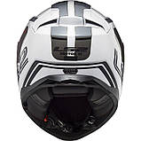 Мотошолом LS2 FF811 Vector II Metric White Titanium Silver ECE2206 XS, фото 6
