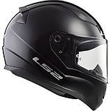 Мотошолом LS2 FF353 Rapid Solid Gloss Black XS, фото 7