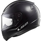 Мотошолом LS2 FF353 Rapid Solid Gloss Black XS, фото 8