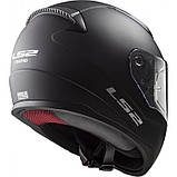 Мотошолом LS2 FF353 Rapid Solid Matt Black XS, фото 4