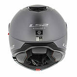 Мотошолом LS2 FF908 Strobe II Solid Matt Titanium ECE2206 XS, фото 5