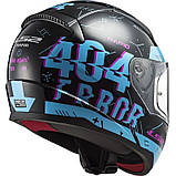 Мотошолом LS2 FF353 Rapid Player Black Sky Blue XS, фото 2