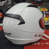 Мотошолом LS2 FF353 Rapid II Solid Gloss White ECE2206 XS, фото 6