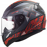 Мотошолом LS2 FF353 Rapid XTREET Matt Black Red S, фото 3
