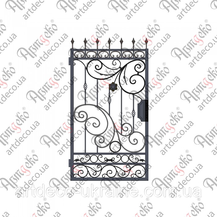 Кована хвіртка 1830х1000 (КД-32)  КОМПЛЕКТ ЕЛЕМЕНТІВ, фото 1