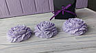 Крафтове мило з ефірної олією лаванди, лавандове мило в формі квітки, мило квітка в подарунковій коробці, фото 6