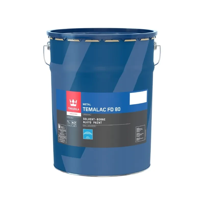 Алкідна фарба для металу TIKKURILA TEMALAC FD80 (ТІККУРІЛА ТЕМАЛАК) 9л THL, металік
