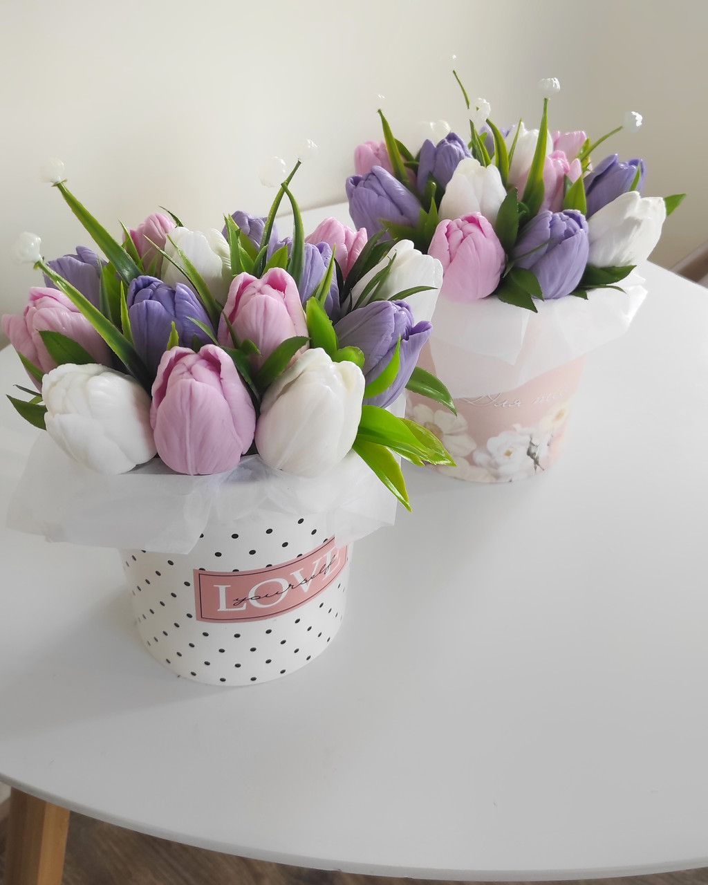 Букет тюльпанів з мила 13 шт, фото 1