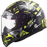 Мотошолом дитина LS2 FF353J Vignette Black HV Yellow S, фото 4