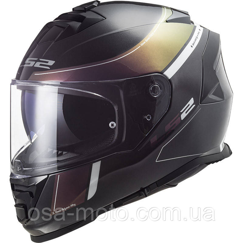 Мотошолом LS2 FF800 Storm Velvet Black Rainbow S