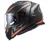 Мотошолом LS2 FF800 Storm Racer Matt Titan Fluo XS, фото 3