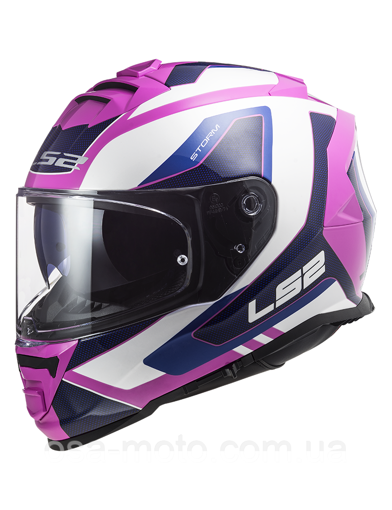 Мотошолом LS2 FF800 Storm Techy White Pink XS
