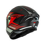 Мотошолом AXXIS DRAKEN S Sunray B5 Gloss Red XS, фото 3