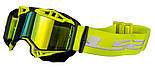 Маска кросова LS2 Aura Pro Goggle Black Yellow with Iridium Visor, фото 2