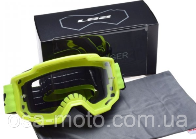 Маска кросова LS2 CHARGER Gold Clear Lens