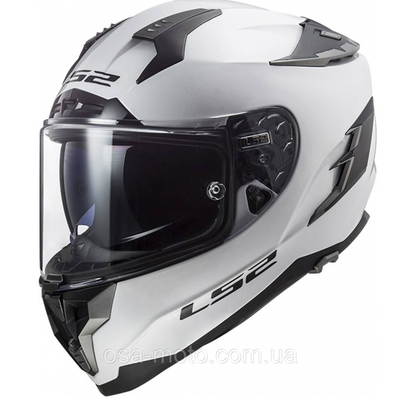 Мотошолом LS2 FF327 Challenger Solid Gloss White S