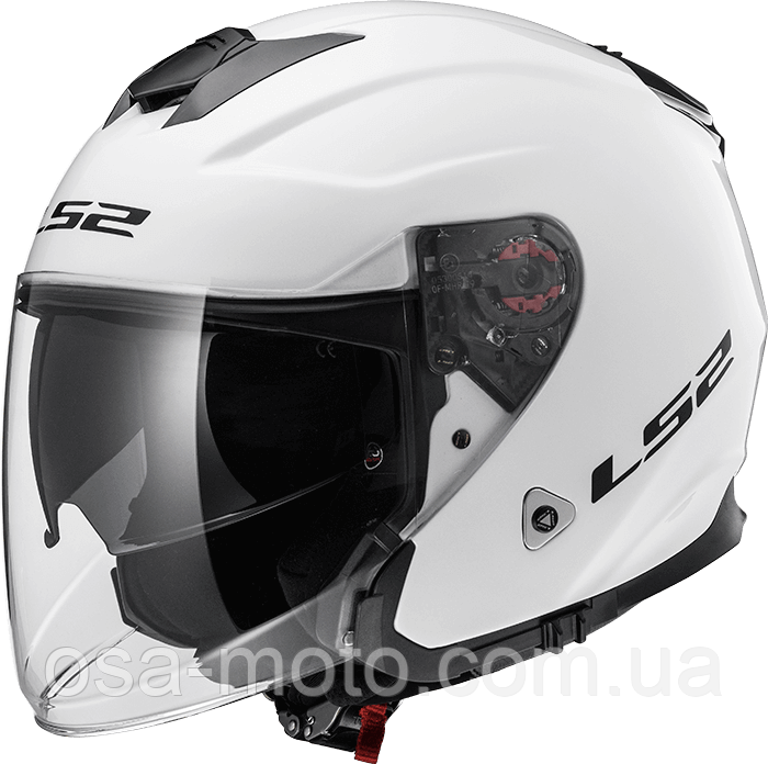 Мотошолом LS2 OF521 Infinity Gloss White