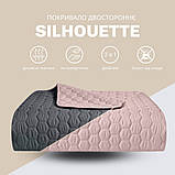 Покривало на ліжко Silhouette 240x260 IDEIA двостороннє міцне стібка тканини антиалергенне волоконо, фото 3