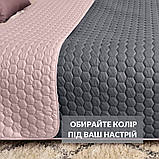 Покривало на ліжко Silhouette 240x260 IDEIA двостороннє міцне стібка тканини антиалергенне волоконо, фото 4