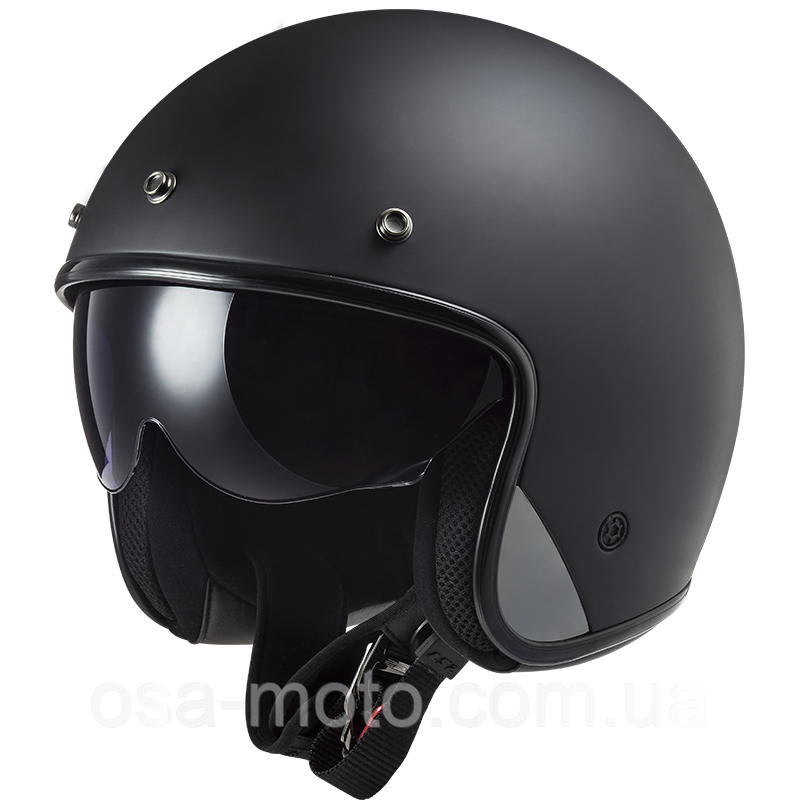 Мотошолом LS2 OF601 BOB Solid Matt Black S