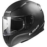 Мотошолом LS2 FF353 Rapid 2 Solid Matt Black ECE2206 XS, фото 8