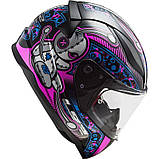 Мотошолом дитячий LS2 FF353J Voodoo Black Fluo Pink YS, фото 4