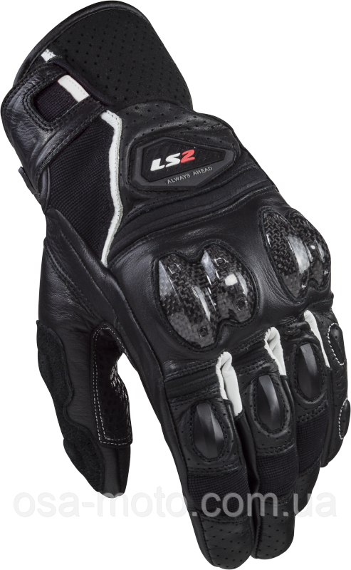 Моторукавички LS2 Spark 2 Black White M