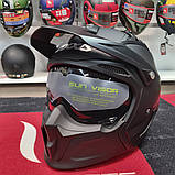 Мотошолом AXXIS HUNTER SV Solid Matt Black XS, фото 7