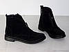 Черевики замшеві класичні жіночі демісезон чорні 39р, фото 9