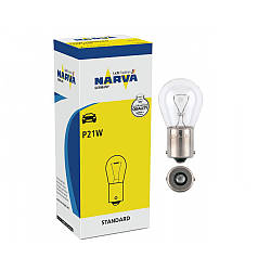 Лампа розжарювання Narva P21W 12V 21W BA15s (10 шт)