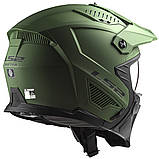 Мотошолом LS2 OF606 Drifter Solid Matt Military Green ECE2206 XS, фото 4