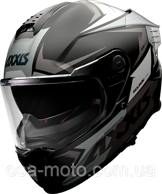 Мотошолом AXXIS HAWK SV EVO IXIL A2 Matt Titanium XS