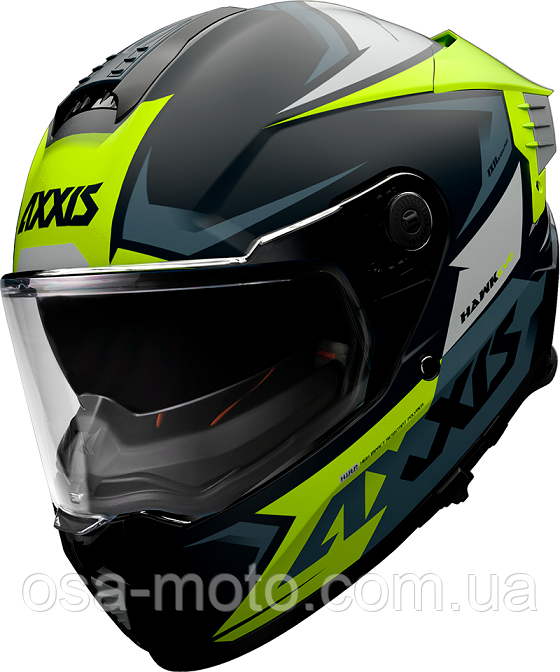 Мотошолом AXXIS HAWK SV EVO IXIL A3 Matt Yellow XS