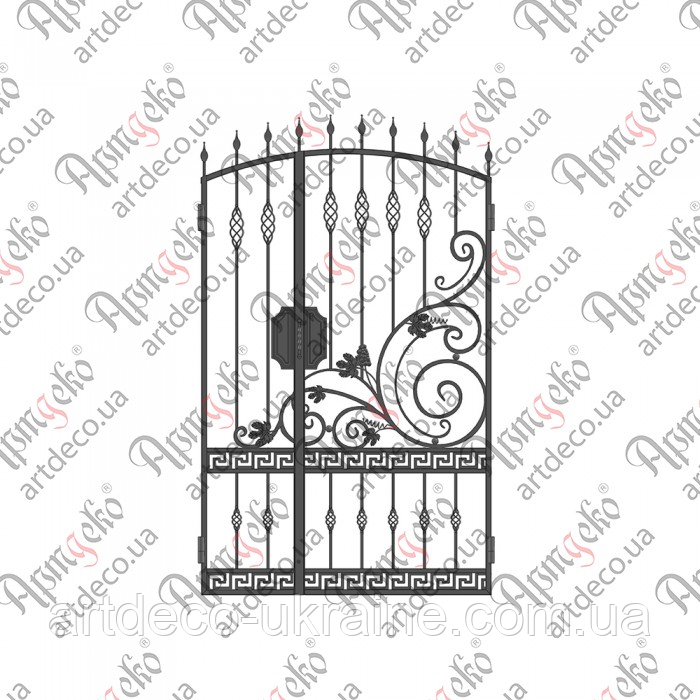 Кована хвіртка 2150х1300 (КД-39) КОМПЛЕКТ ЕЛЕМЕНТІВ, фото 1