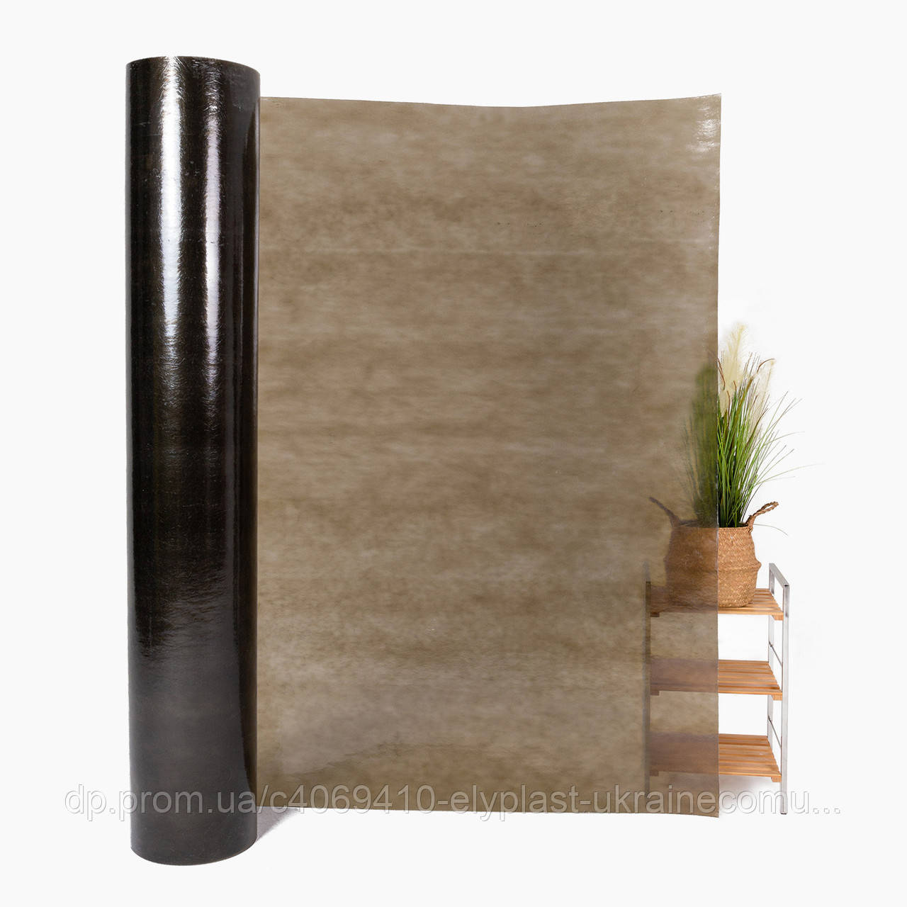 Посилений прозорий шифер плоский 2м*20м (бронзовий)PolyRoll, фото 1