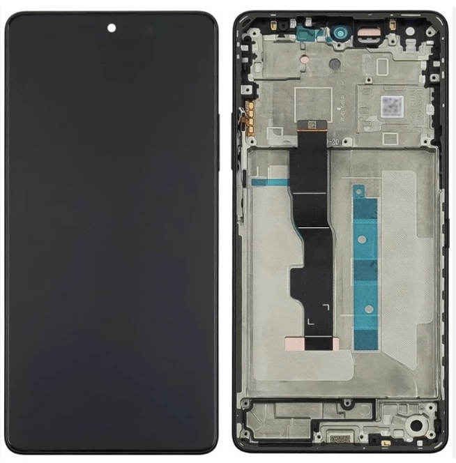 Дисплей Xiaomi Redmi Note 13 Pro 4G чорний, Amoled, оригінал PRC з рамкою фіолетового кольору, Lavender Purple