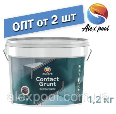 Eskaro Contact Grunt Адгезійний грунт Eskaro Рожевий, 1,2 кг акриловий грунт з мінеральним наповнювачем