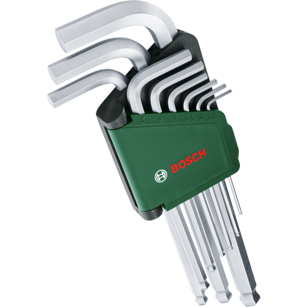 Набір шестигранних ключів Bosch (9 шт.) (1600A02BX9), фото 1