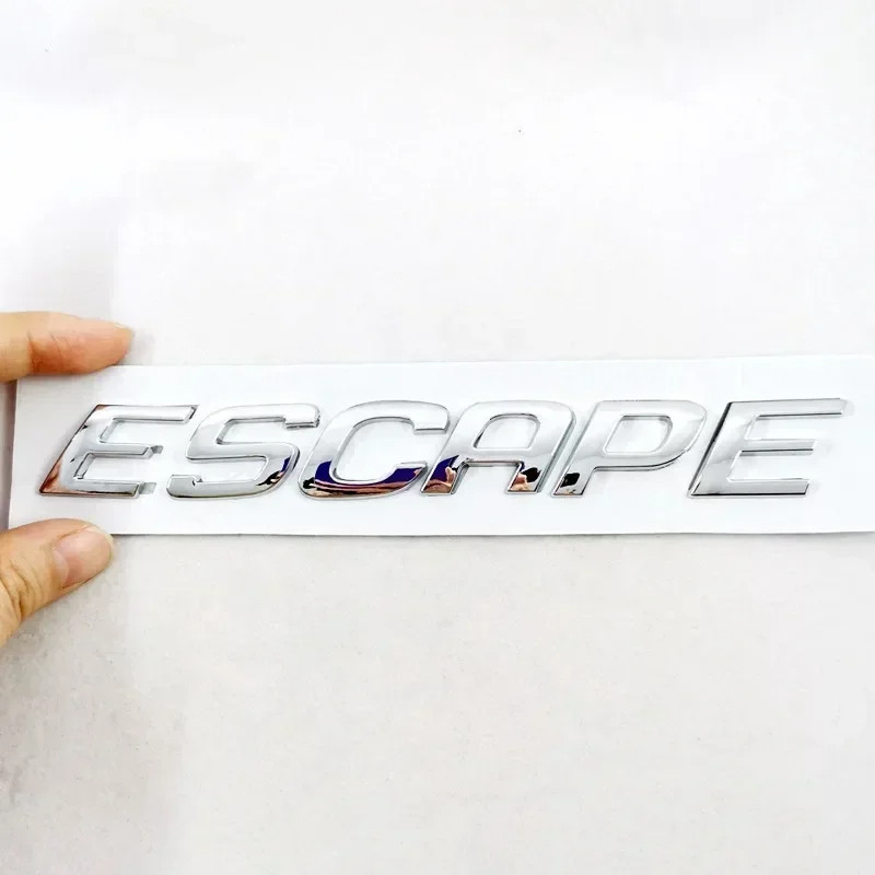 Емблема напис ESCAPE (для Ford) ХРОМ 170х22 мм на скотчі 5L8Z-7842528-A, фото 1