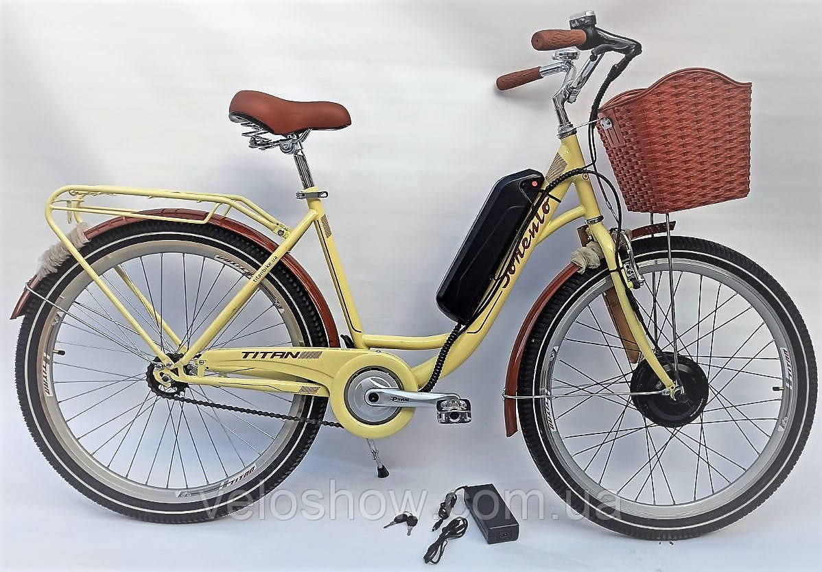 Електровелосипед 26 Cross 350W, 36V10AH, 15A мотор MXUS міський жіночий дорожній унісекс Titan