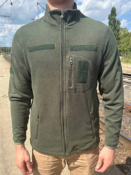 Флісова кофта хакі вафелька