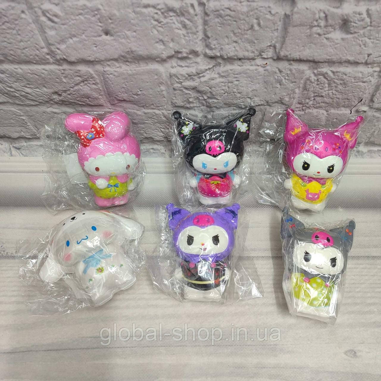 Іграшки-антистрес " Сквіш" "Squishy, у формі аніме, аніме, лялька Куромі, Kuromi Anime, Hello Kitti