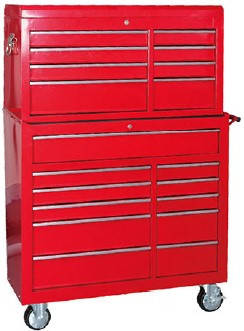 GTM Візок для інструменту дворівневий, 19 шухляд